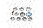 Комплект подшипников (10шт. роликовые и 2шт. скольжения)